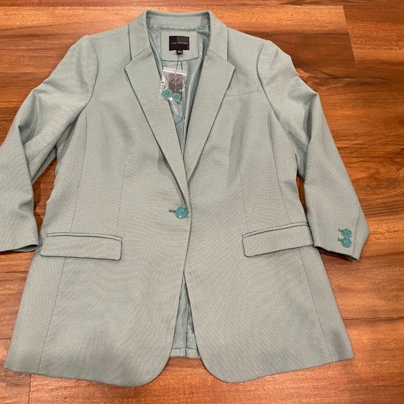 The Limited Jackets & Blazers - The Limited Pastel Teal/Turquoise Blazer Size Large NWT